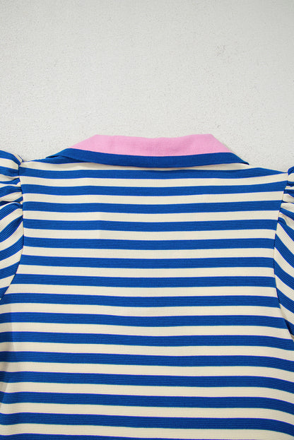 Threaded Pear Paislee Flutter Sleeve Short Dress