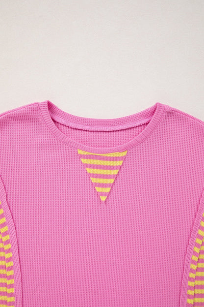 Threaded Pear Wynter Patchwork Loose T Shirt