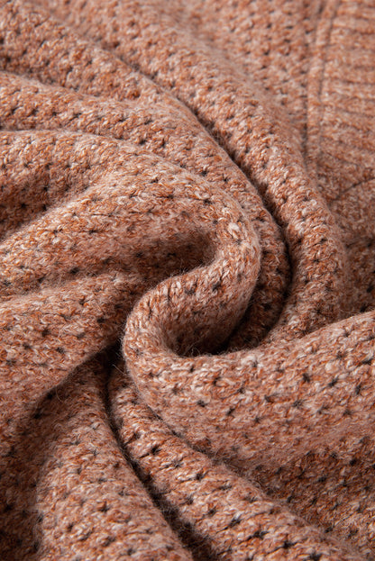 Threaded Pear Luciana Eyelet Drop Shoulder Sweater