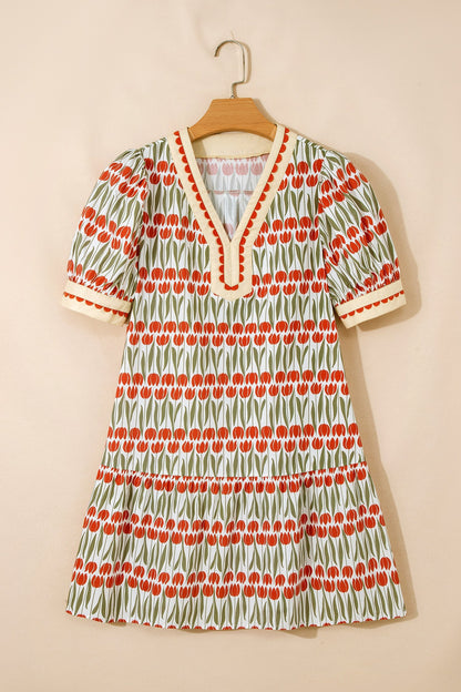 Threaded Pear Ayah Short Sleeve Mini Dress