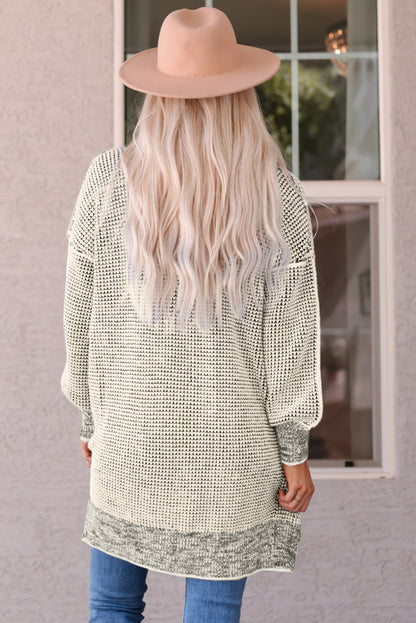 Threaded Pear Harper Long Open Front Cardigan