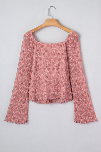 Threaded Pear Paloma Detail Floral Lace Blouse