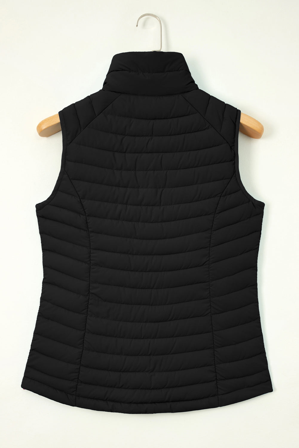Threaded Pear Harper Quilted Zipped Puffer Vest