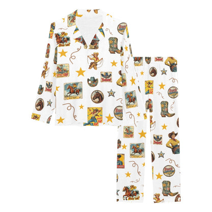 Baha Ranch Vintage Cowgirl Collage Pajama set