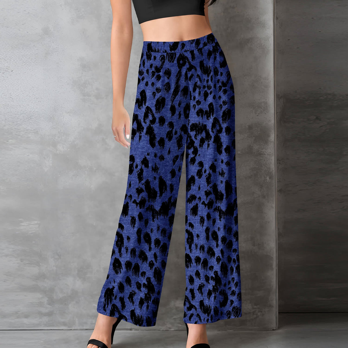 Relevate Designs Blue Camouflage Long Sleeve Lounge Top