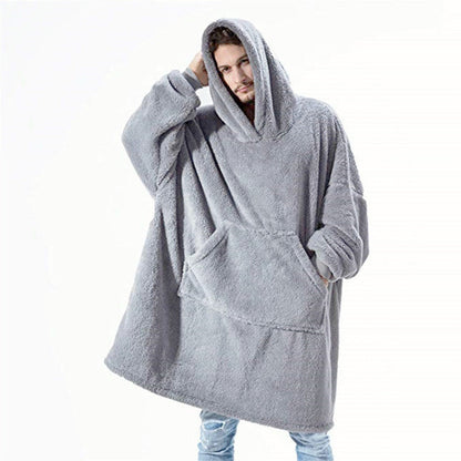 Women’s Winter Hoodie Sweatshirt with Big Pocket | Cozy Fleece-Lined Hooded Tops | Elegant Oversized Pullover Sweatshirt | Modern Relaxed Fit Winter Clothes for Ladies | 2026 Trendy Solid Color Streetwear Hoodie