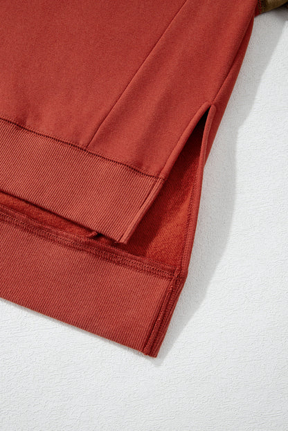 Threaded Pear Ella Patchwork Drop Shoulder Pullover