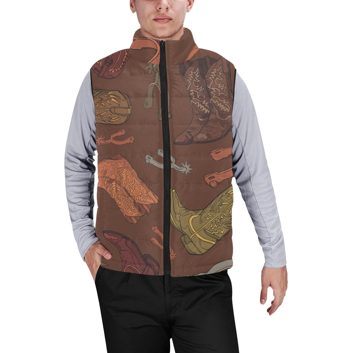 Baha Ranch Everything Western Men's Puffy Vest