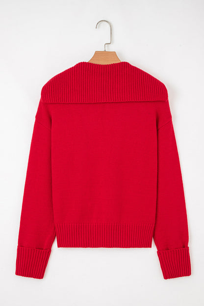 Threaded Pear Avery Edge Sexy Elegant Sweater