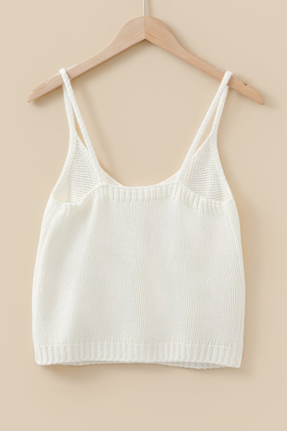 Threaded Pear Maddie Flower Spaghetti Straps Sweater