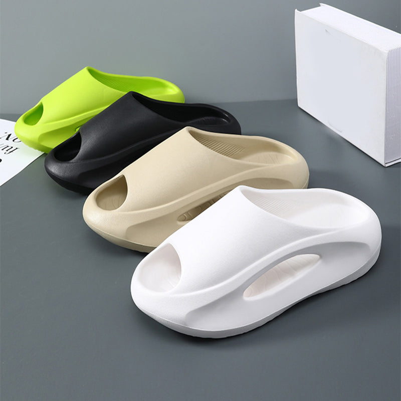 INS Trending Unisex Hollow Slippers | Breathable Peep-Toe Summer Slides | Lightweight Sporty Beach Shoes for Women & Men | Aesthetic Anti-Slip Home & Outdoor Sandals