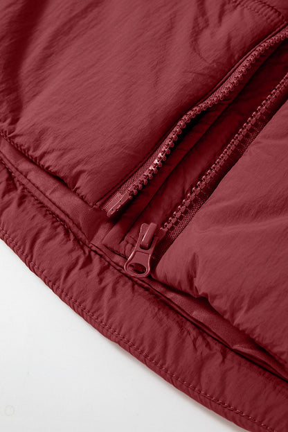 Threaded Pear Clare Side Hooded Puffer Vest