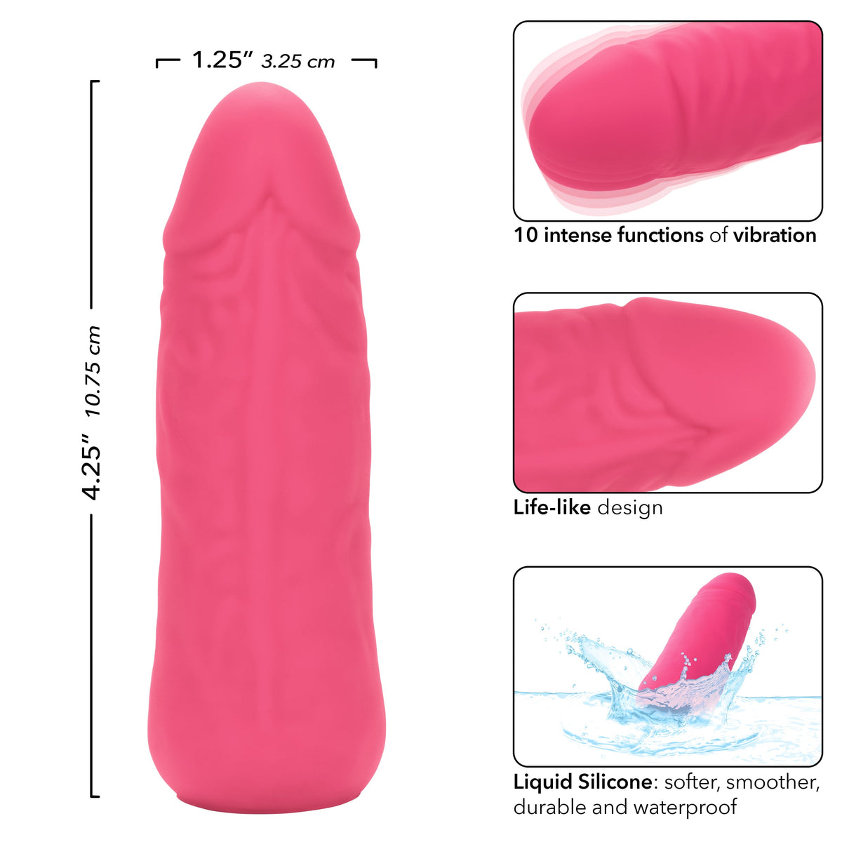 CalExotics Mini Vibrating Studs - Pink