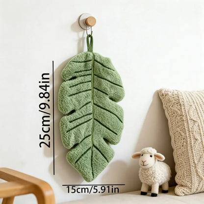 Decorative Leaf Hand Towel