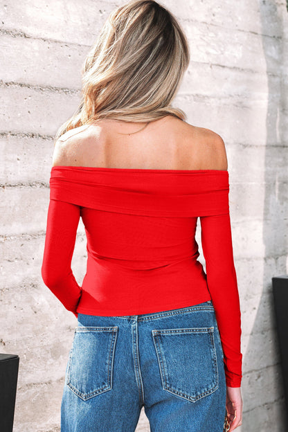 Threaded Pear Rowyn Sleeve Slim top Long Sleeve Top