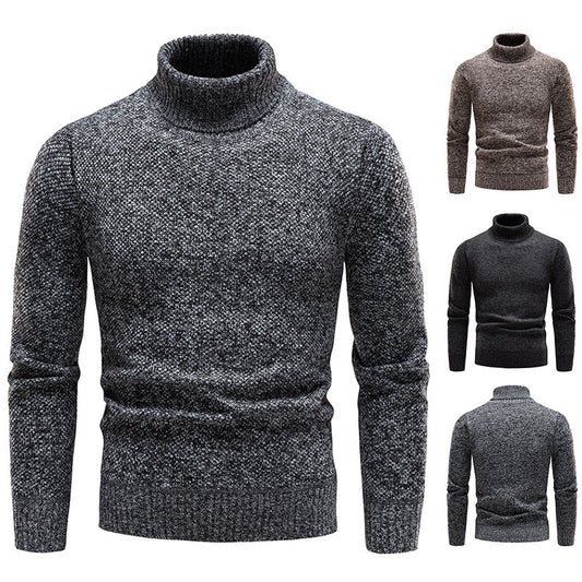 Men’s Premium Slim-Fit Turtleneck Sweater | Elegant Knitted Pullover Top | Soft Long-Sleeved Solid Color Turtleneck | Modern Business-Casual Men’s Knitted Clothing