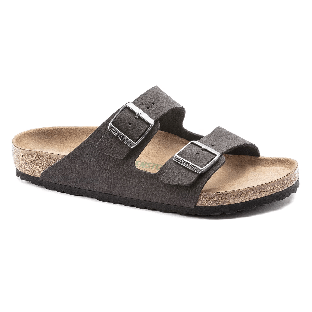 Birkenstock Arizona Vegan Microfiber Desert Dust Black Sandals