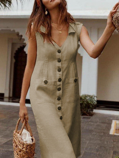 Single-Breasted Tailored Executive Dress | High-Sense Professional Button-Down Midi | Trendy Minimalist Sleek Workwear Dress | Luxury-Label Statuesque Radiant Apparel | 2026 High-Fashion Emerald-Luxe Essential