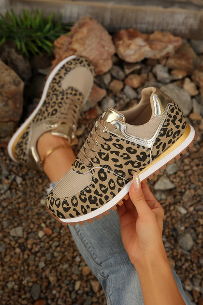 Threaded Pear Romy Patchwork Lace Up Sneakers