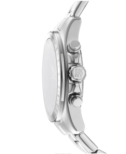 Dkny Men Watch, Silver Color Case, Black Dial, Stainless Steel Metal Bracelet, Chronograph, 10 Atm