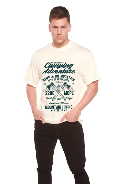 Camping Adventure Men's Bamboo Viscose/Organic Cotton Short Sleeve Graphic T-Shirt