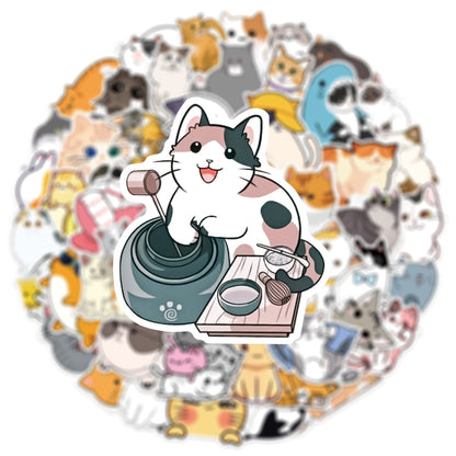 Cat Stickers – 50 Waterproof Vinyl Decals for All Surfaces