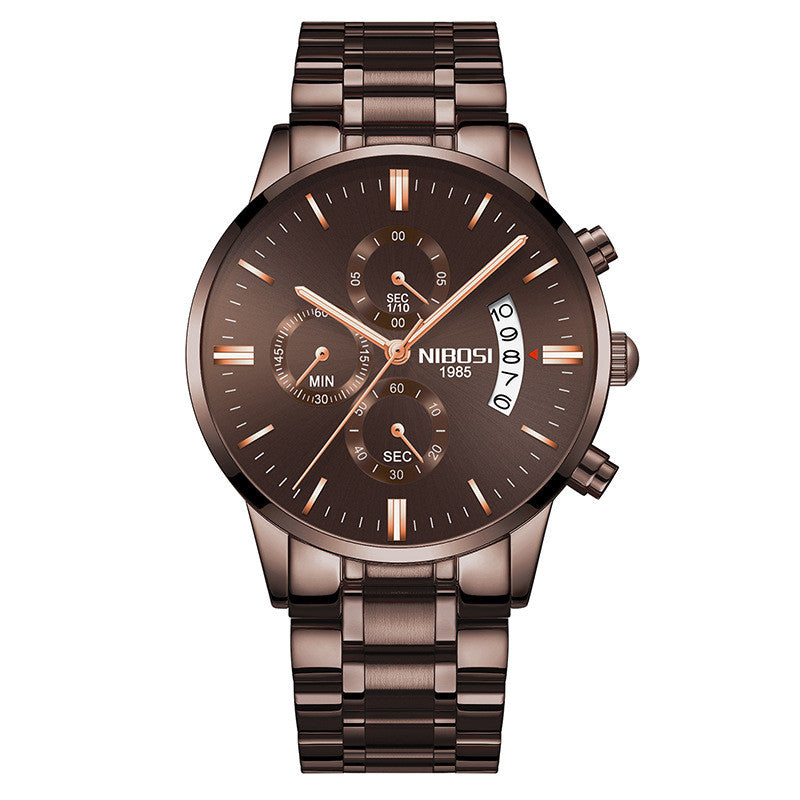 Men’s Luxury Fashion Wristwatch | Classic Business Casual Quartz Watch | Elegant Stainless Steel Men's Timepiece | Premium Waterproof Minimalist Watch for Men