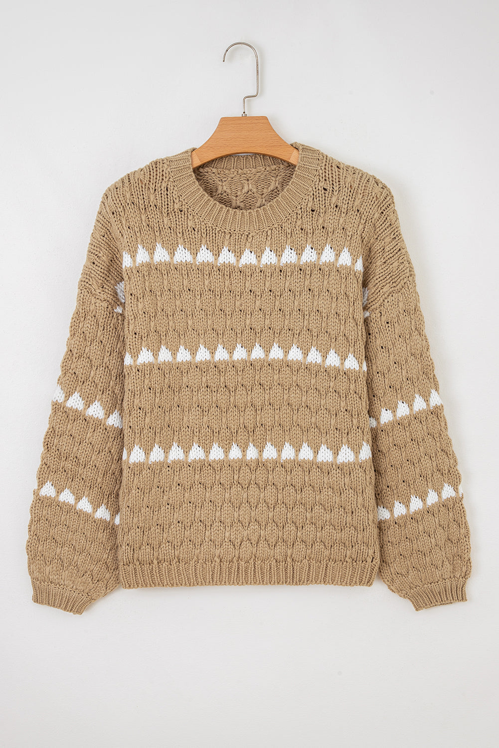 Threaded Pear Avery Puff Sleeve Baggy Sweater