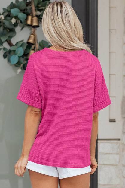 Threaded Pear Alexia Short Sleeve Knit Top