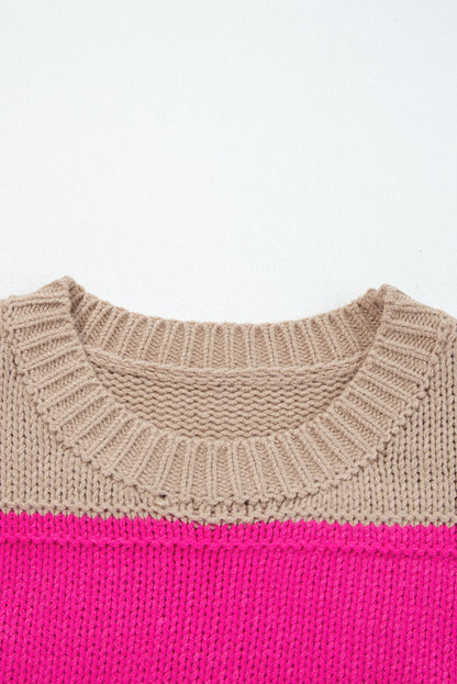 Threaded Pear Florence Block Drop Shoulder PLUS Sweater