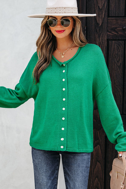 Threaded Pear Evatyn Knit Drop Shoulder Sweater