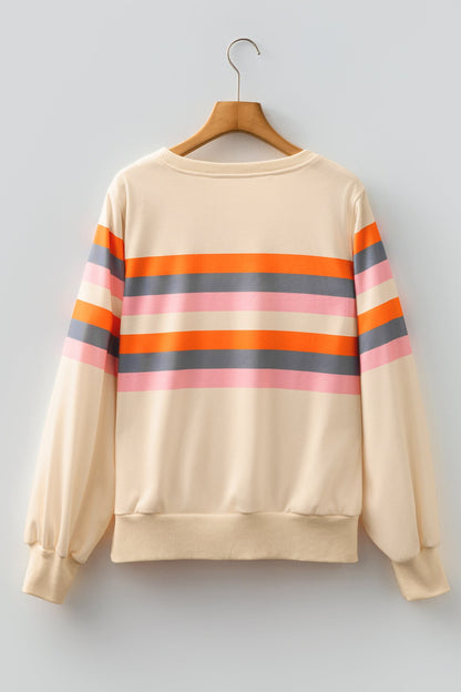 Threaded Pear Vivienne Puff Sleeve Casual Pullover