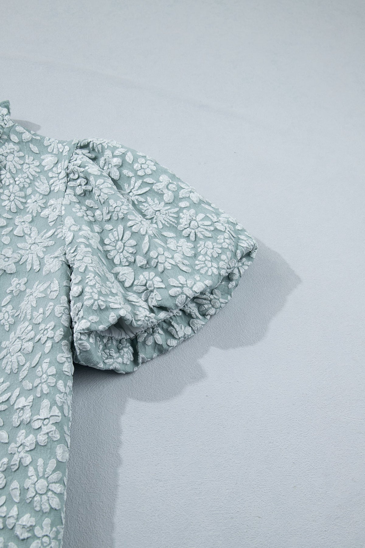 Adalyn Jacquard Puff Sleeve Blouse