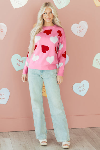 Threaded Pear Aliyah Pattern Valentines Day Sweater