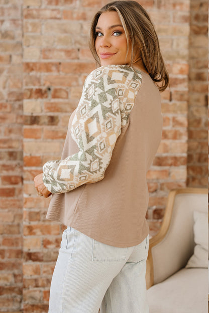 Threaded Pear Bella Raglan Sleeve Knit Top