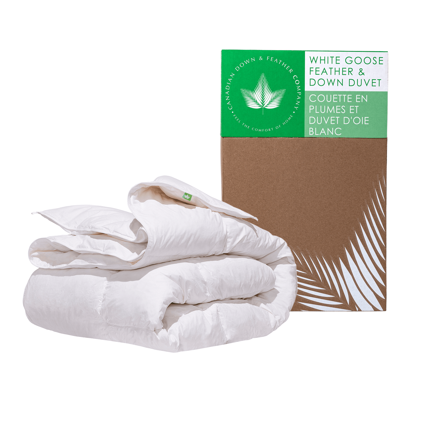 Canadian Down & Feather Company White Goose Feather & Down Duvet, Regular Weight