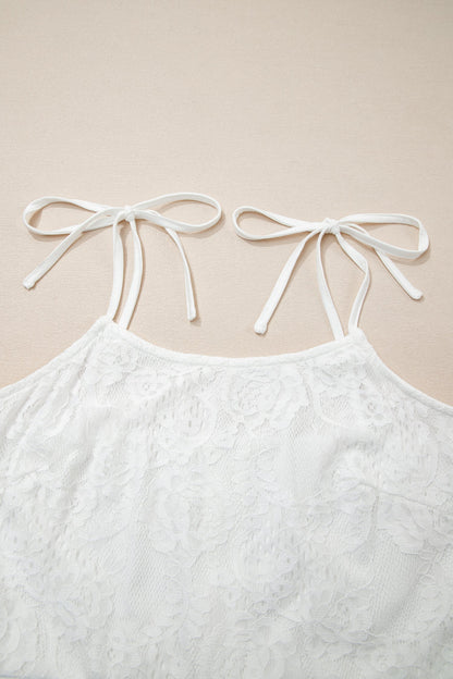 Threaded Pear Maxine Lace Overlay Long Dress