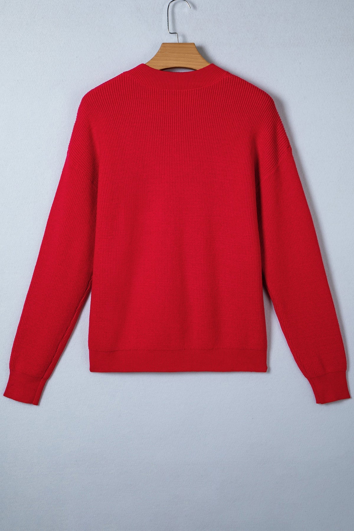 Threaded Pear Arya Embroidered Graphic Ribbed Sweater