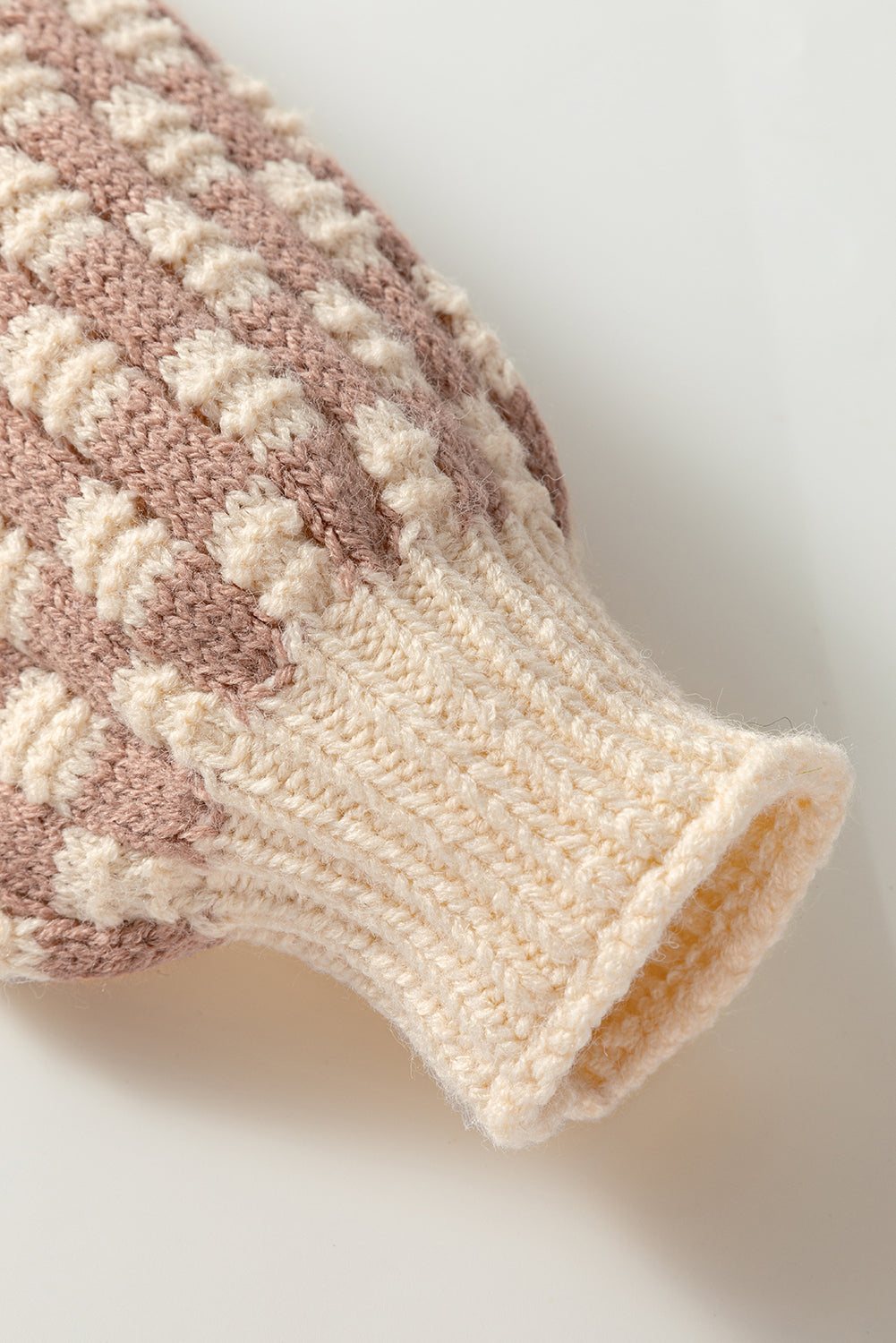 Threaded Pear Sofia Shoulder Balloon Sleeve Sweater