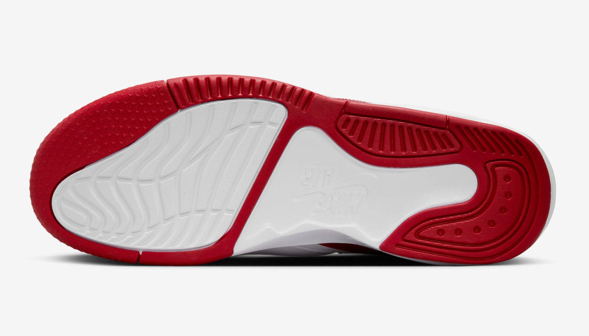 Air Jordan Men's Max Aura 5 White Gym Red' Sneakers