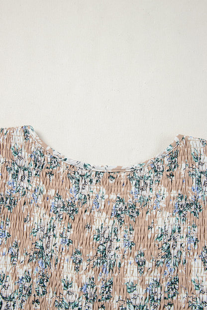 Threaded Pear Indy Puff Sleeve Long Dress