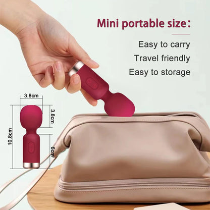 Blissed Mini Wand Personal Massager – Cordless Handheld Vibrator, Quiet & Waterproof