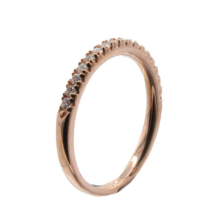 Rose Gold Ring Size 54 Sif Jakobs Cubic Zirconia