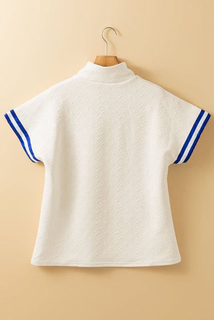 Threaded Pear Lakelynn Colorblock Short Sleeve Top