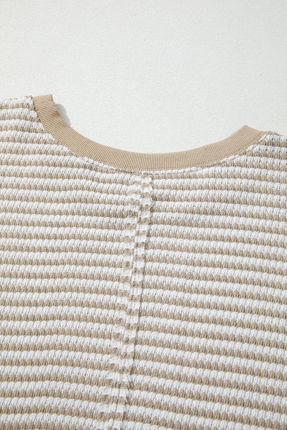 Threaded Pear Vanessa Knit Ribbed Trim Long Sleeve PLUS Top