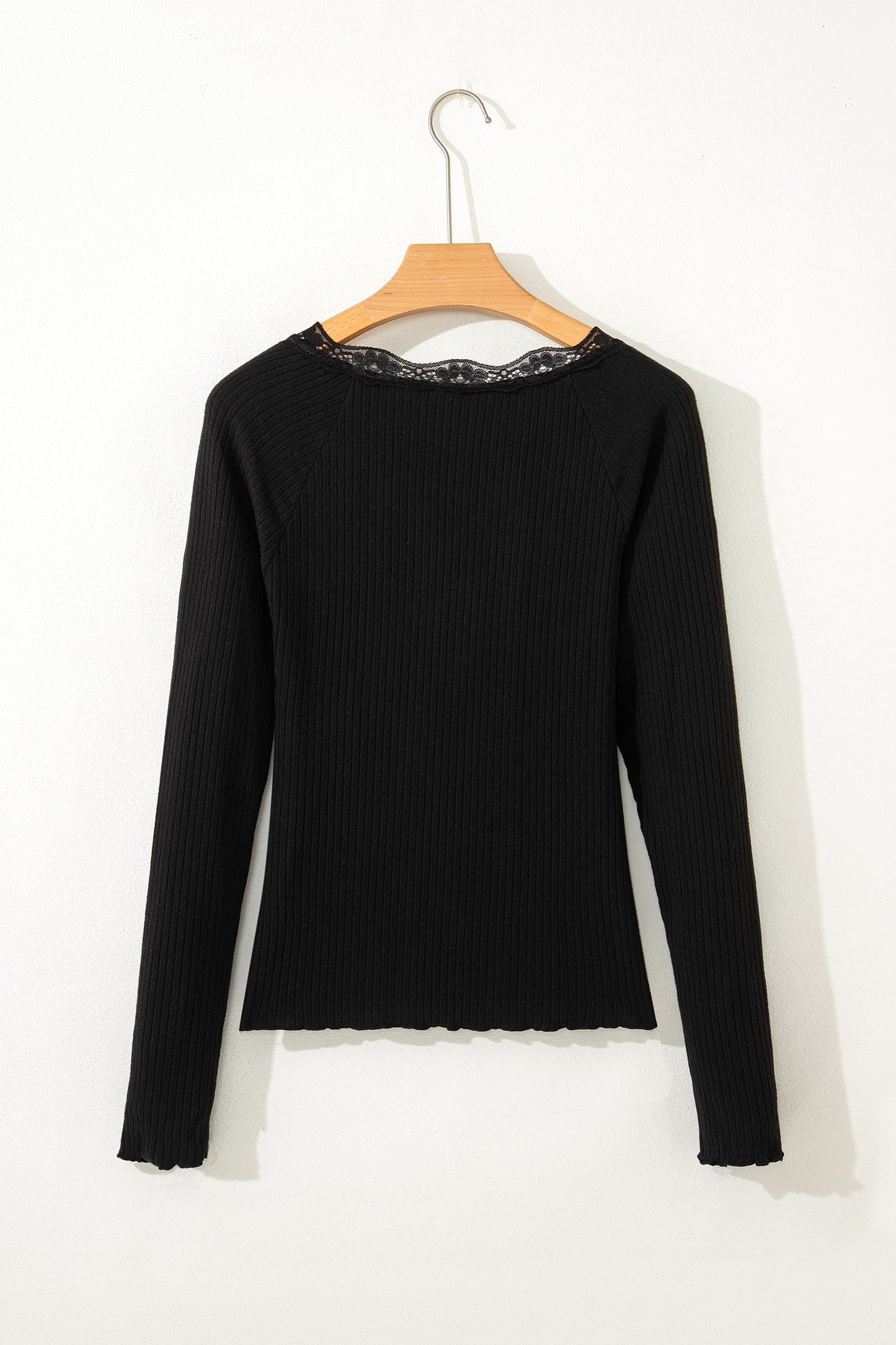Threaded Pear Waverly Sleeve Ribbed top Long Sleeve Top