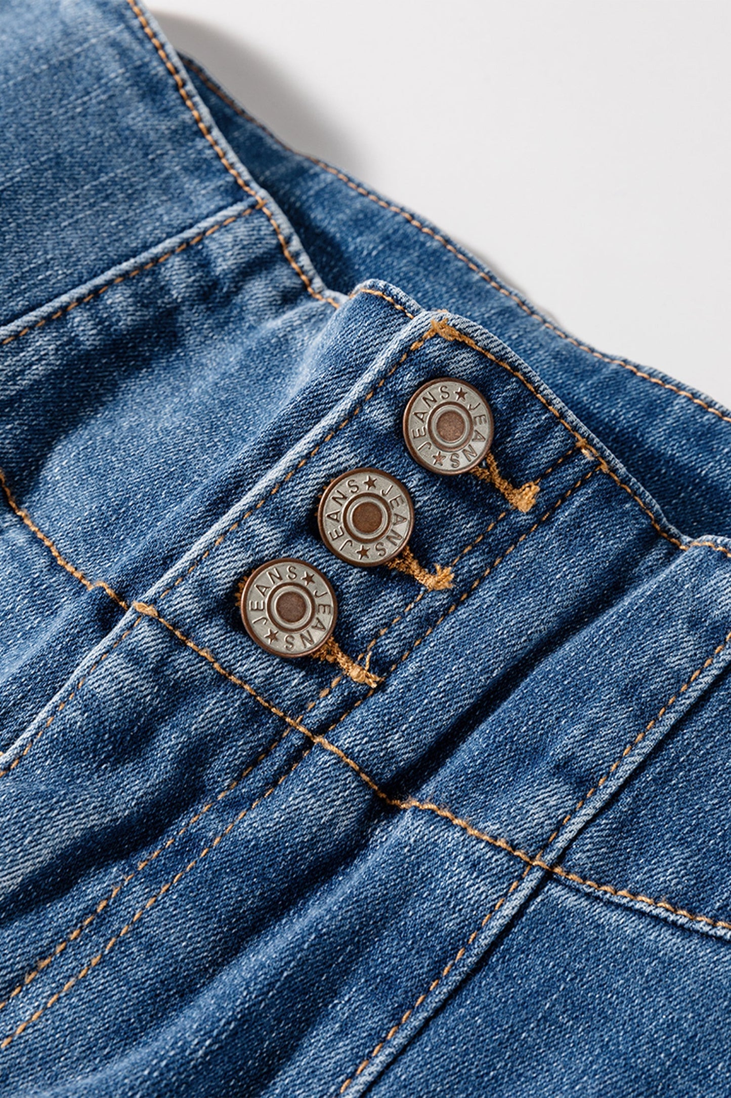 Threaded Pear Jaylani Raw Hem Flare Jeans