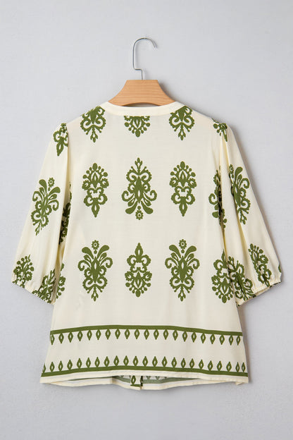 Threaded Pear Keziah Puffy Half Sleeve Shirt