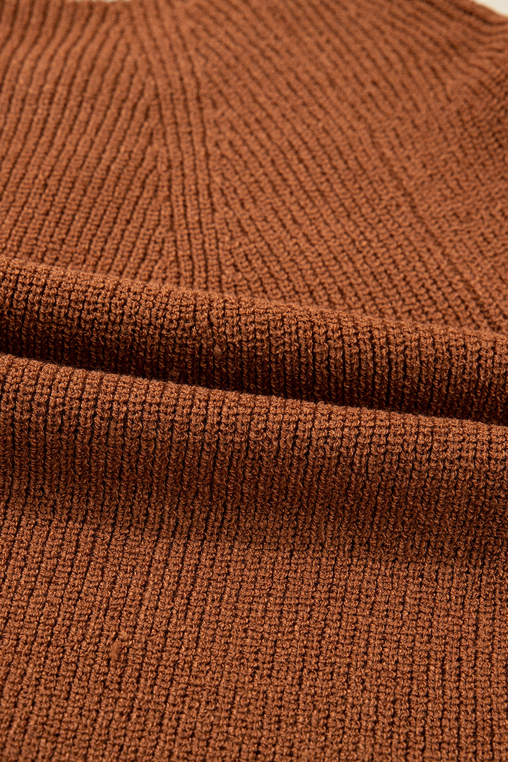 Threaded Pear Gabriella Knit Neckline Short Cardigan