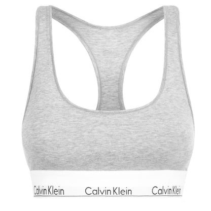 Calvin Klein Modern Cotton Bralette Grey Womens